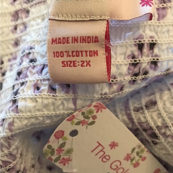 THE GOLDEN GLOBE CLOTHING MAXI DRESS- 100% COTTON MADE IN INDIA- PLUS SIZE 2X - Picture 9 of 9